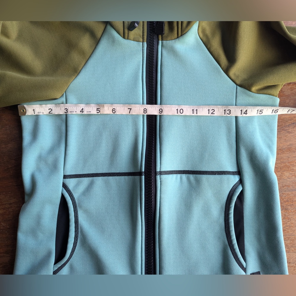 RARE Melanzana Women’s XS Hard Face Jacket Green Full Zip Hoodie - Picture 2 of 10